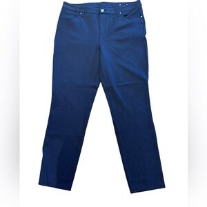 Chico's Women's 2R (12) Navy Stretchy Jean Style Pants